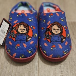 Chucky Character Blue/Red Slippers